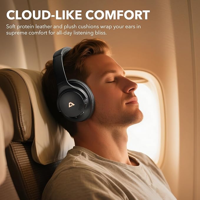 1Mii Y8 Active Noise Cancelling Headphones, Wireless Headphones Over Ear - Image 6