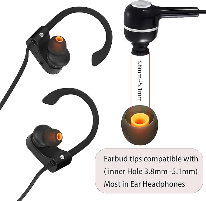 Silicone Replacement Earbud Covers Fit Most in-Ear Earbuds Headphone Ear Tips 9 - Image 3