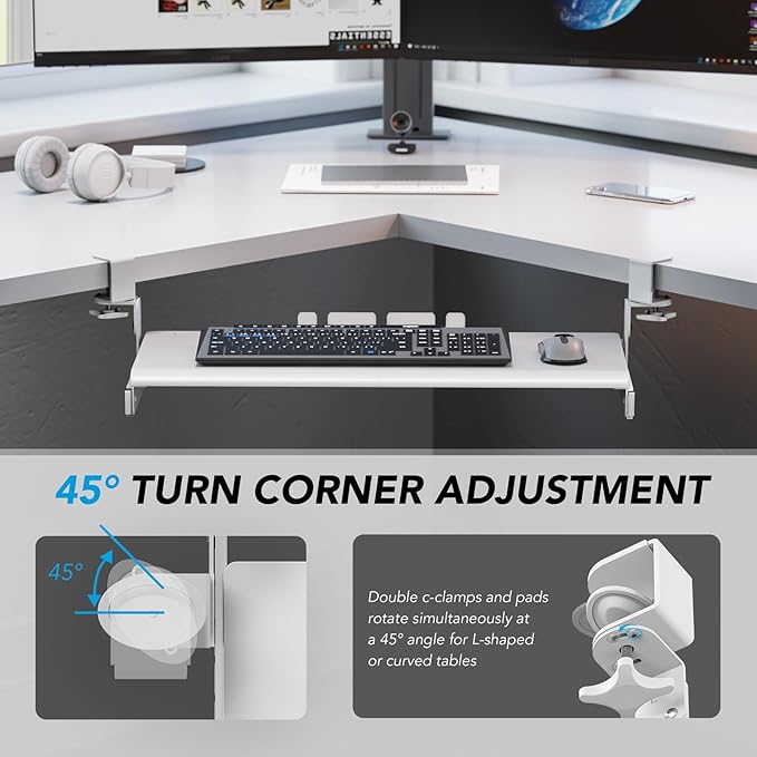 AX WABER Keyboard Tray Under Desk Pull Out - Image 6