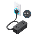 TROND 360° Rotating Flat Plug Power Strip, 5FT Extension Cord by TRONDOfficial