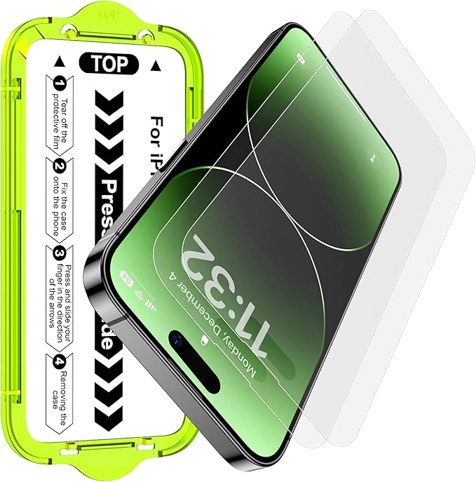 Esanik for iPhone 14 Pro Matte Glass Screen Protector Anti-Glare & by Esanik