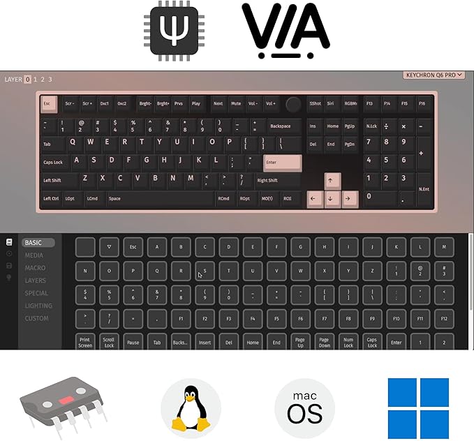 Keychron Q6 Pro Full Aluminum Wireless Bluetooth Custom Mechanical Keyboard - Image 2