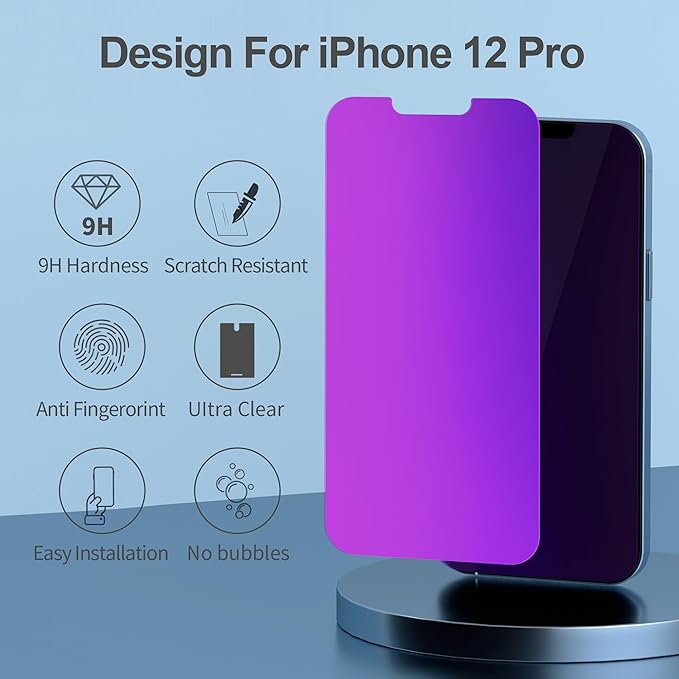 Compatible for iPhone 12/iPhone 12 Pro Privacy Screen Protector 6.1 Inch - Image 3