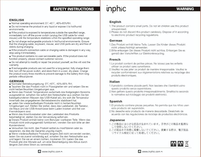 INPHIC Multi-Device Bluetooth Mouse, Upgraded Visible Battery, 2400 DPI - Image 9