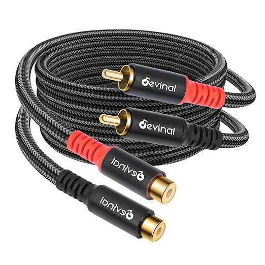 Devinal RCA Female to Male Extension Cable by Devinal
