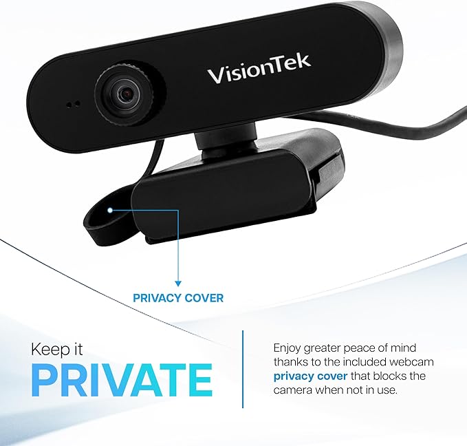 VisionTek VTWC30 Premium Full HD Webcam, - Image 4