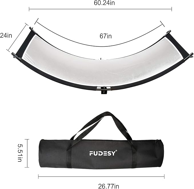FUDESY Clamshell Light Reflector/Diffuser, Carry Bag - Image 5