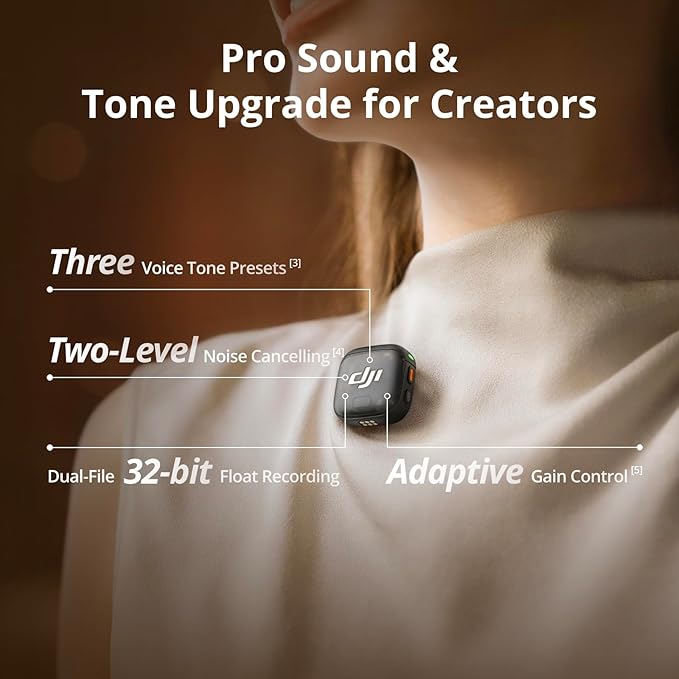 DJI Mic 3 Transmitter, Wireless Mini Microphone - Image 3