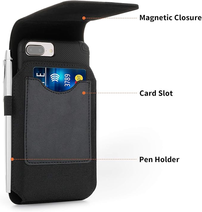 BECPLT Nylon Holster for Galaxy S25 Ultra 5G S24/S23/S22/S21/S20 Ultra Belt - Image 2