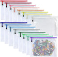 Oaimyy-16Pcs, Plastic Zip File Folders Puzzle Bags by Oaimyy