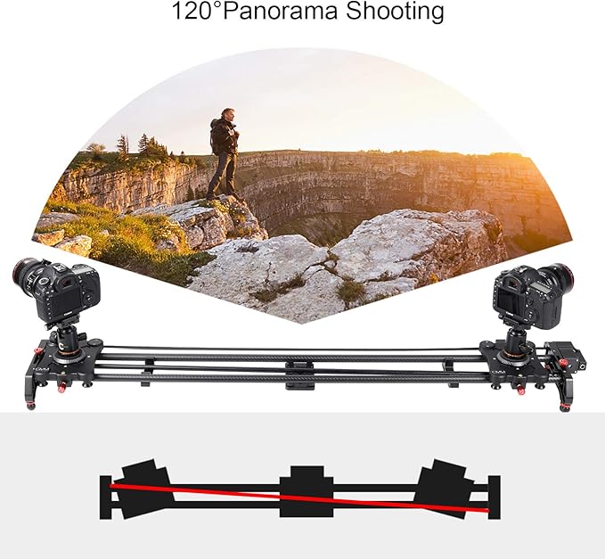 GVM Great Video Maker Camera Motorized Slider, Automatic Round Trip, Time Lapse - Image 9