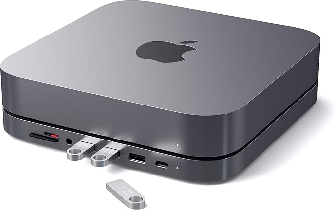Satechi USB C Hub, Type-C Aluminum Stand & Hub, USB-C Data Port, Micro/SD Card by Satechi