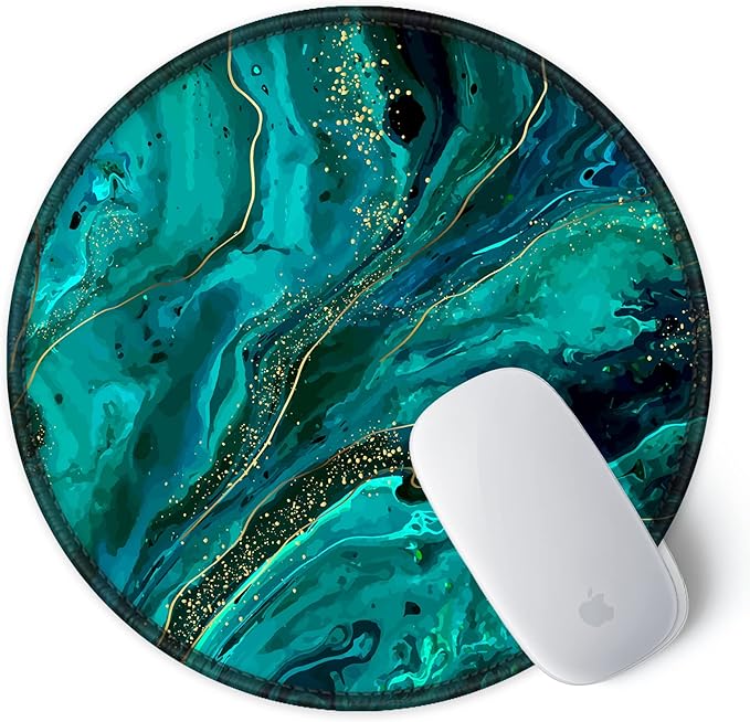ITNRSIIET Round Mouse Pad with Stitched Edge Premium-Textured Waterproof - Image 2