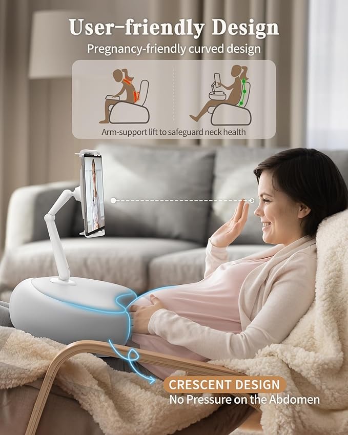 SAIJI Kindle Pillow Stand, Lap Beanbag iPad Stand Compatible - Image 3
