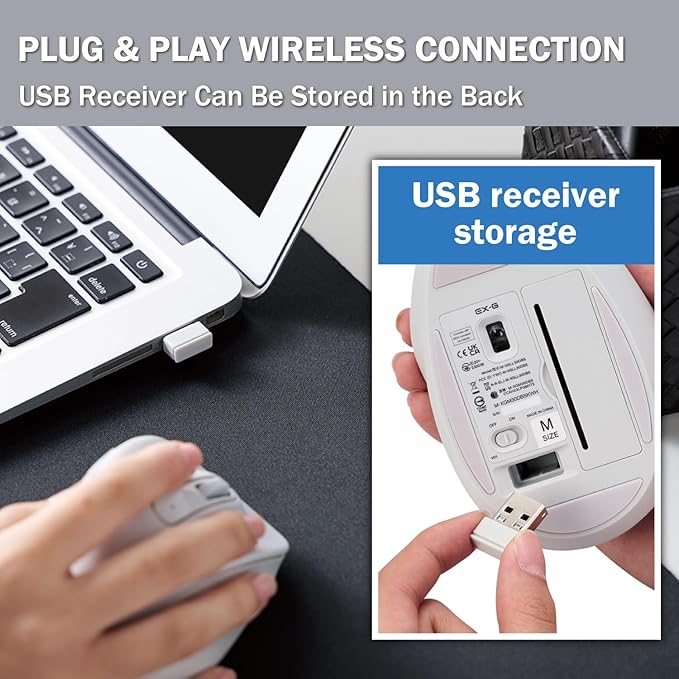 ELECOM Wireless Ergonomic Shape Mouse, 2.4GHz - Image 9