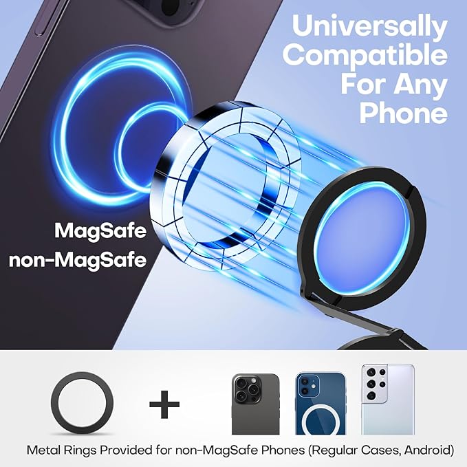 Mini Airplane Magnetic Phone Holder, MagSafe Compatible Magnetic Travel Phone - Image 4