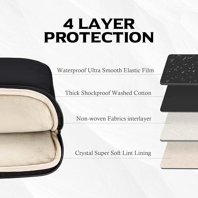 Laptop Sleeve Bag, 13 13.3 Inch Laptop Sleeve Protective Sleeve - Image 2