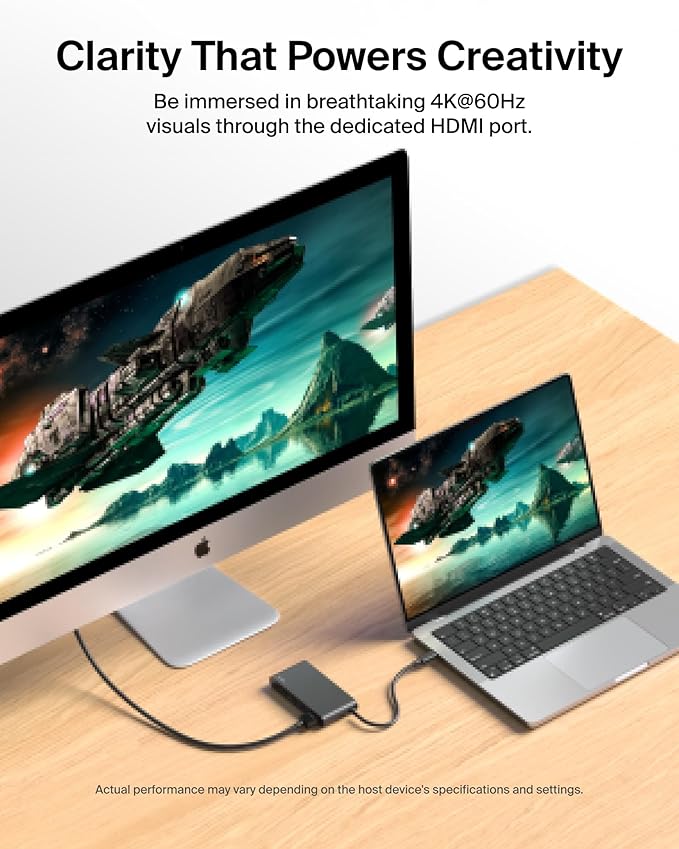 Belkin USB C Hub, 5-Port Hub w/ 4K HDMI Display @ 60Hz, 100W Power Delivery - Image 4