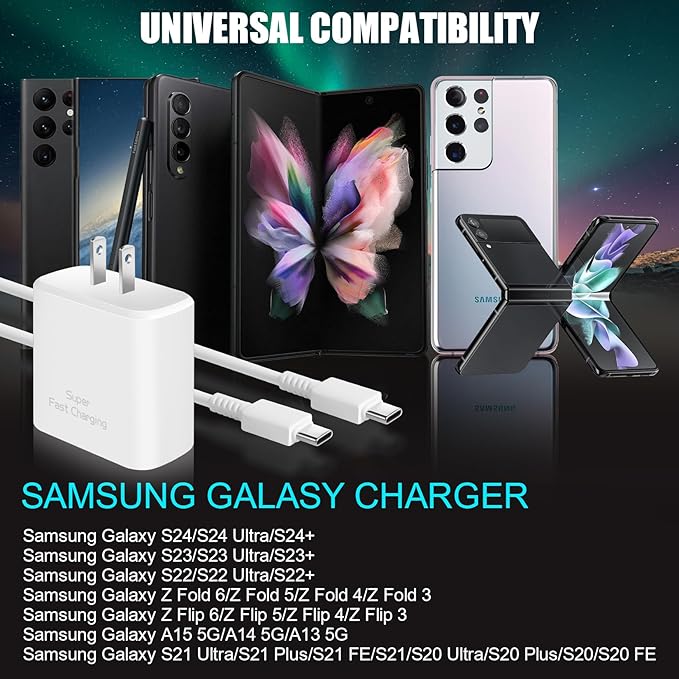 45W USB C Charger for Samsung Charger Fast Charging, Super Fast Android Phone - Image 3