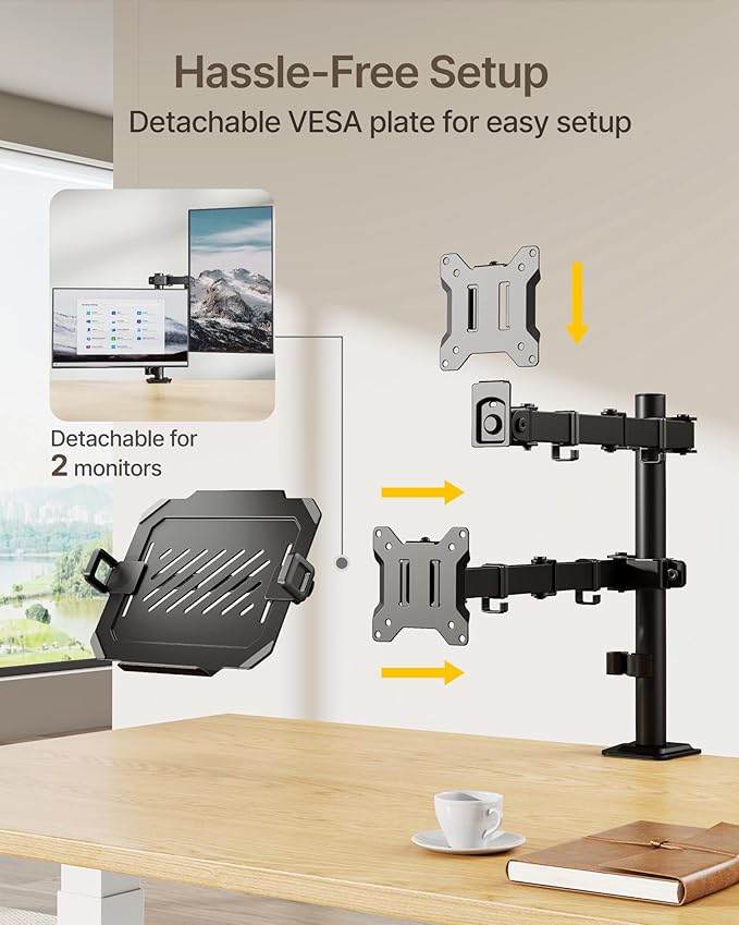 monTEK Monitor Mount and Laptop Stand - Image 5