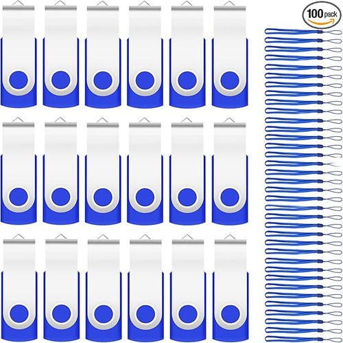100Pack of 16GB Bulk Flash Drives EASTBULL Flash Drives Pack USB 2.0 Thumb by EASTBULL