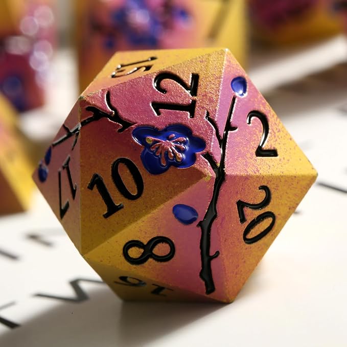DNDND Flowers Metal Dice - Image 3