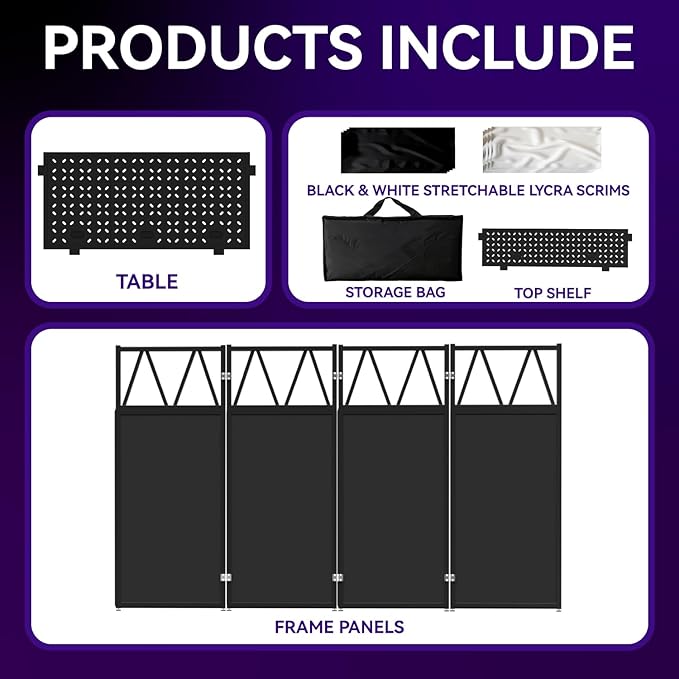 Portable DJ Booth T able, Foldable DJ Table Stand Portable - Image 6