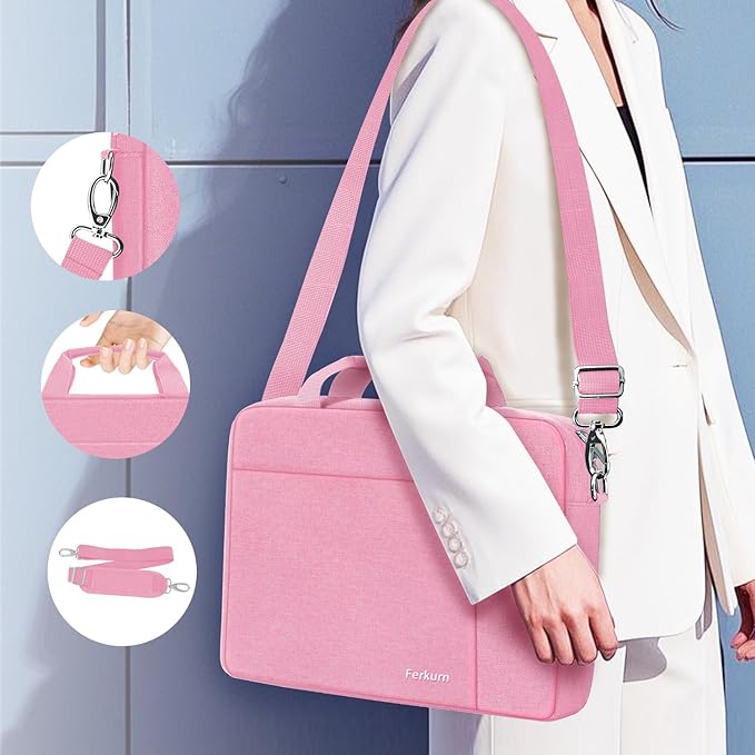 Ferkurn Laptop Bag Case for Women Men Computer Bag Compatible - Image 5