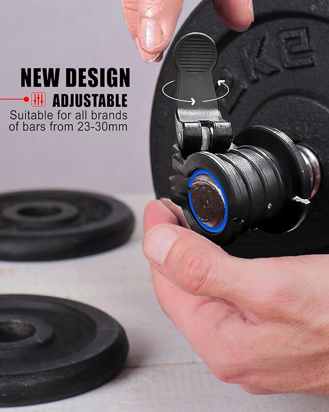 Barbell Clips 1 Inch Quick Release Weight Clamps 0.9-1.18inch Multi-Size - Image 3