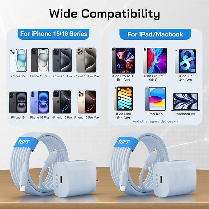 30W USB C i Phone 16 15 Charger Fast Charging, iPad Pro - Image 5