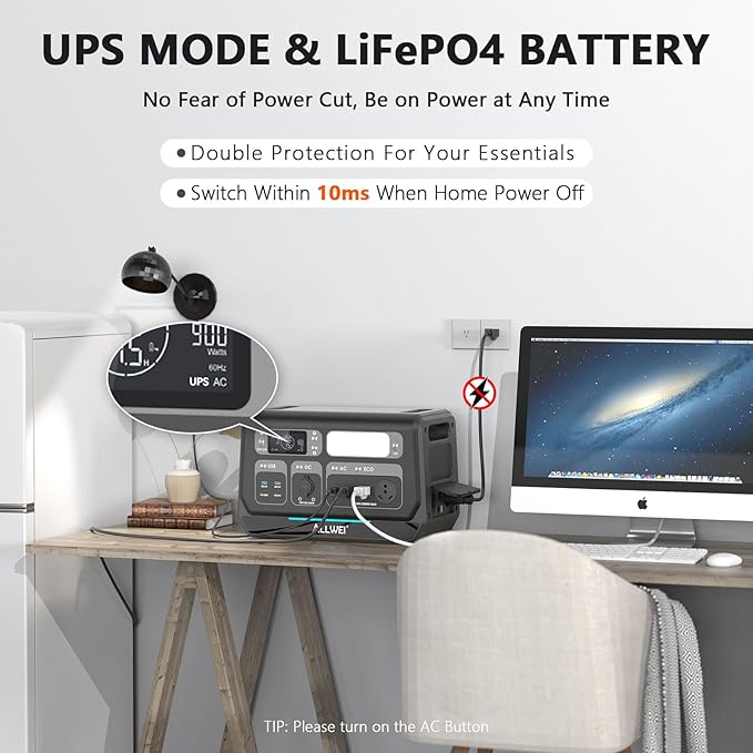 ALLWEI LiFePO4 Solar Generator 2400W - Image 5
