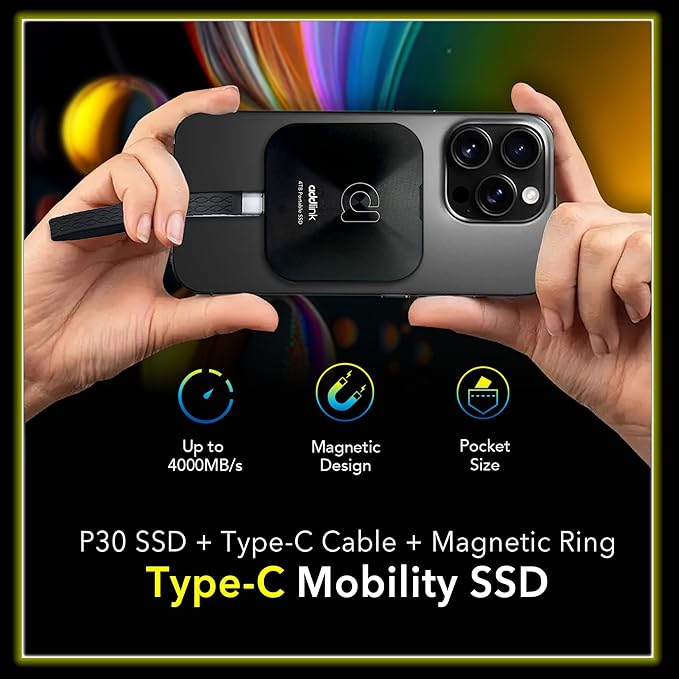 Addlink P30 2TB Magnetic Portable SSD, USB4 4000MB/s Compatible - Image 6