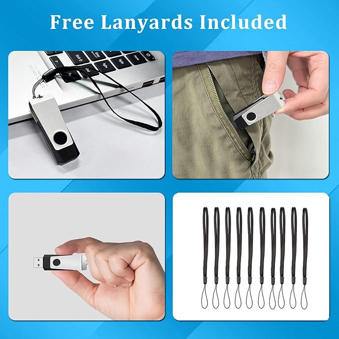 2GB Flash Drives 100 Pack, Wooolken USB 2.0 Thumb Drive - Image 5
