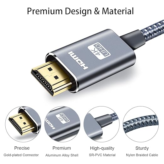 LEADSTAR HDMI Cable 4K 30 ft / 9m, High Speed HDMI 2.0 Cord Braided | 4K@60Hz - Image 9