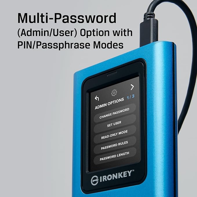 Kingston IronKey Vault Privacy 80 3.8TB External SSD | FIPS 197 | XTS-AES 256GB - Image 6