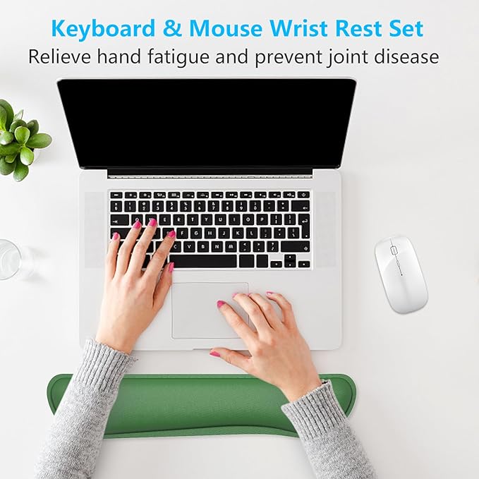Dapesuom Enlarge Keyboard Wrist Rest, Memory Foam Keyboard Wrist Cushion - Image 7