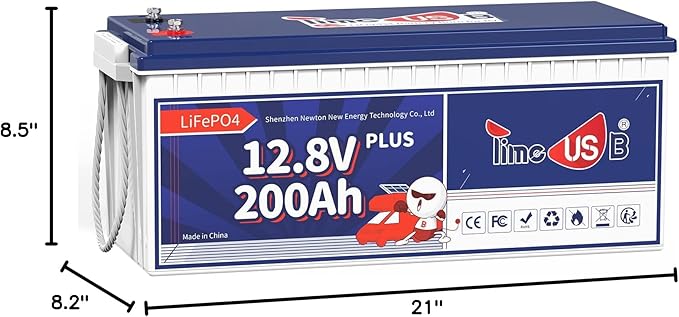 12V 200Ah Plus LiFePO4 Battery, Built-in 200A BMS, Deep Cycle Battery - Image 10