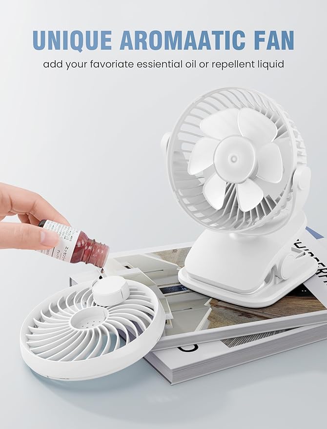 Shinebella AA Battery Powered Clip on Fan - Image 3