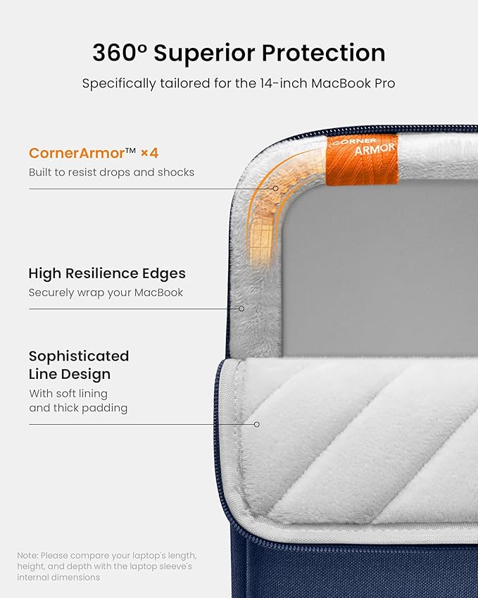 tomtoc 360 Protective Laptop Sleeve - Image 4