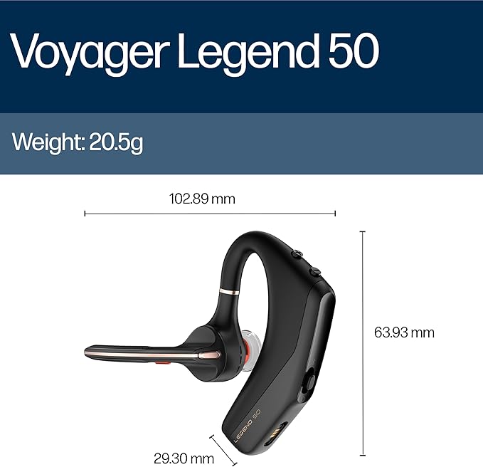 POLY Voyager Legend 50 UC Bluetooth Headset - Image 7