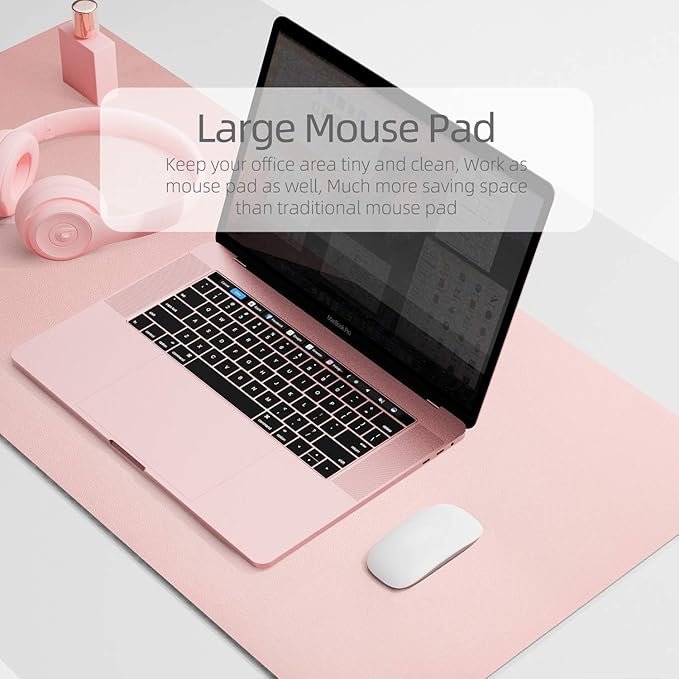 YSAGI Dual-Sided Desk Pad Protector, Desk Mat - Image 6