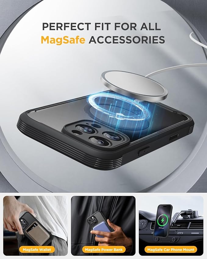 Miracase Magnetic for iPhone 16 Pro Case Full-Body Phone - Image 6