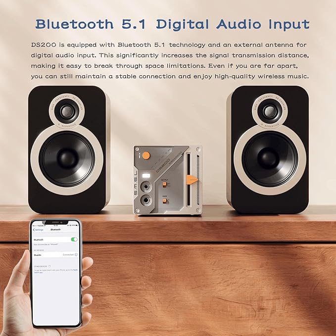 SMSL DS200 Headphone Amp DAC Bluetooth 5.1 Dual CS43131 Chip DAC Amp - Image 7