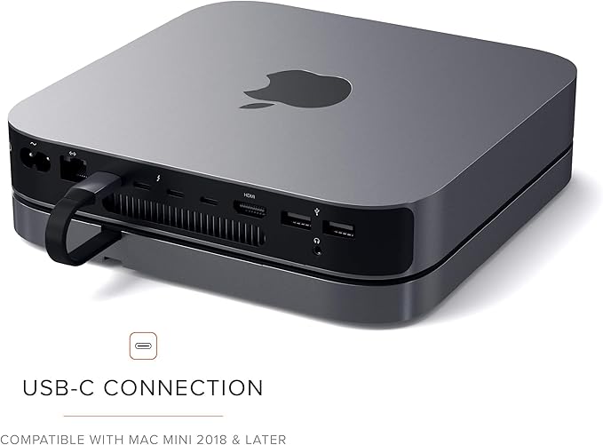 Satechi USB C Hub, Type-C Aluminum Stand & Hub, USB-C Data Port, Micro/SD Card - Image 4