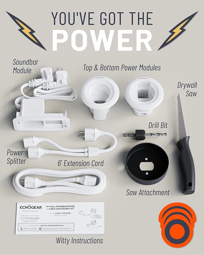 ECHOGEAR in Wall Cable Management Kit - Image 9