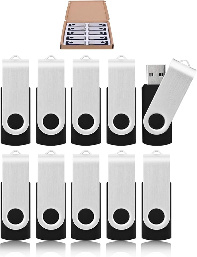 16GB USB Flash Drive KOOTION 20 Pack USB Drive Thumb Drive Bulk USB Stick Swivel - Image 4