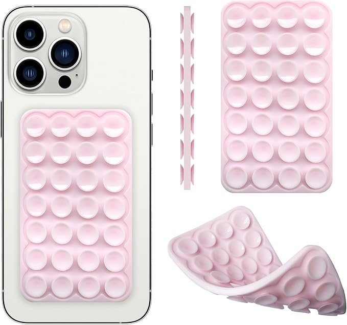 Silicone Double-Sided Suction Phone Case Detachable Mount, Car Dashboard Holder by DreamsLink