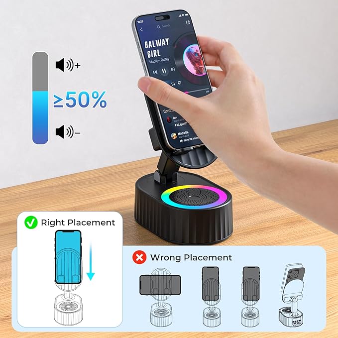 Wireless Induction Audio Bluetooth Speaker 5in1 Phone Holder Emergency - Image 7