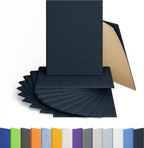 12 Pack Acoustic Panels Self Adhesive Sound Proof Foam, High Density Sound by Amantech