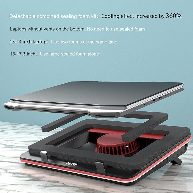 GT500 Powerful Turbo-Fan Laptop Cooling Pad - Image 3